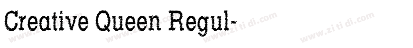 Creative Queen Regul字体转换